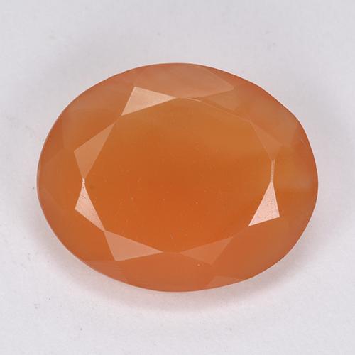 Naranja fuego Cornalina Gema - 6.6ct Forma ovalada (ID: 513407)