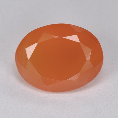 Naranja rojizo Cornalina Gema - 5ct Forma ovalada (ID: 513409)