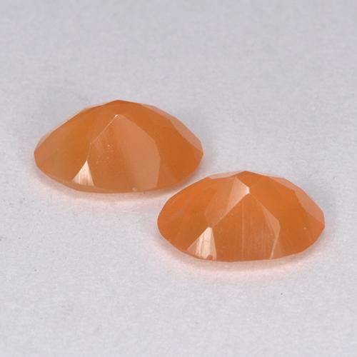 Carnelian Gemstones in 8 x 6 mm (calibrated) Size for Sale, Carnelian Stones in Bright Orange Color