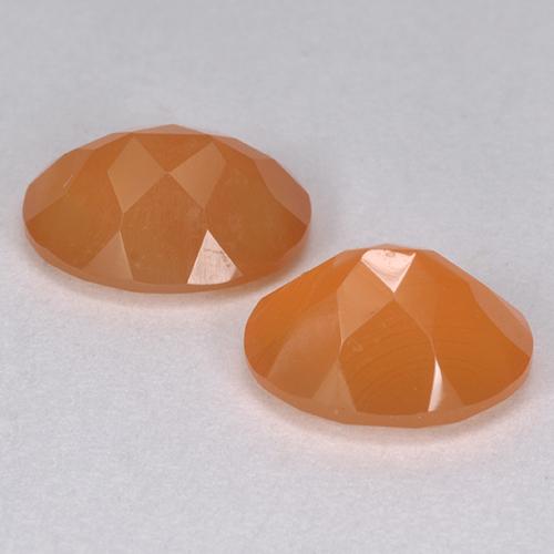 Carnelian Gemstones in 9 x 7 mm (calibrated) Size for Sale, Carnelian Stones in Intense Orange Color