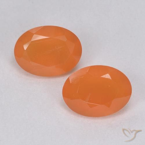 Сердолик овальной огранки 2,52 карат, 8,2 x 6,1 мм из Индии, Photo A