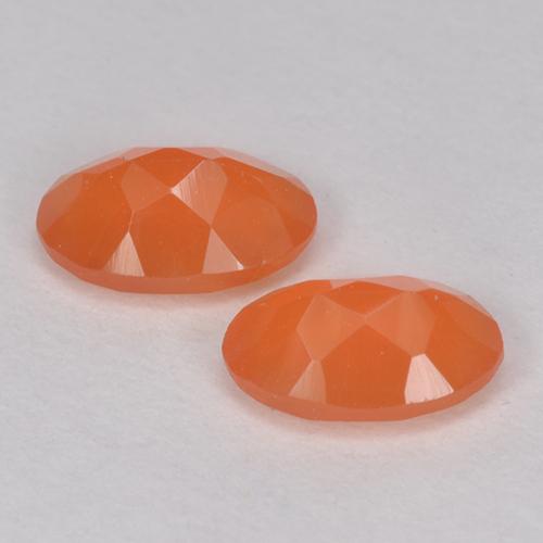 Carnelian Gemstones in 6 x 4 mm (calibrated) Size for Sale, Carnelian Stones in Fire Orange Color