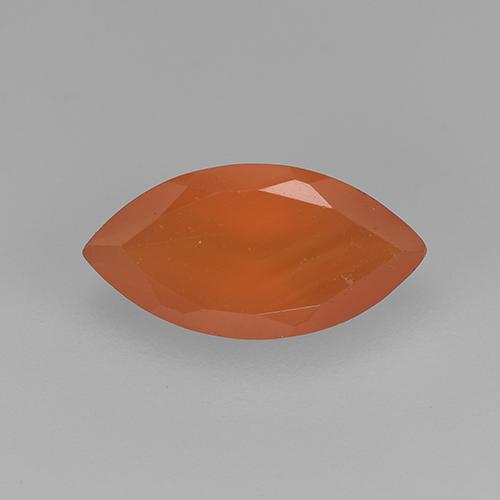 Medium Orange Карнеол Камень - 1.2ct Фасетная Маркиза (ID: 514768)