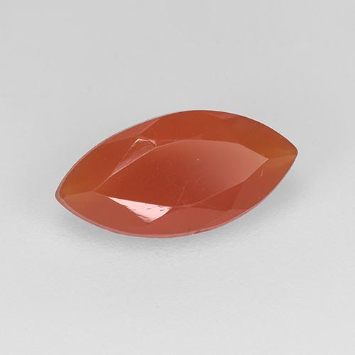 0.88 ct Red Carnelian Stone, Natural Carnelian in Marquise Facet Shape for Sale