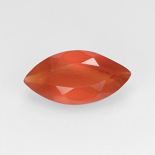 Rojo naranja claro Cornalina Gema - 0.9ct Forma marquesa (ID: 514770)