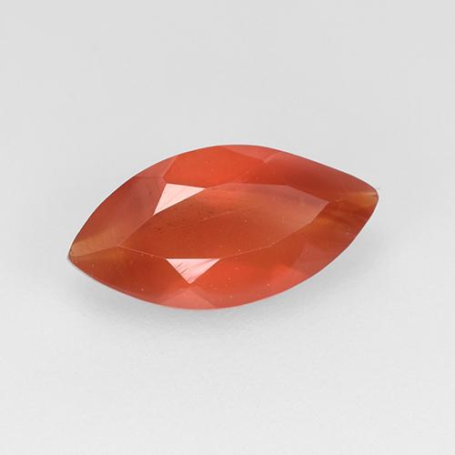 0.92 ct Red Carnelian Stone, Natural Carnelian in Marquise Facet Shape for Sale