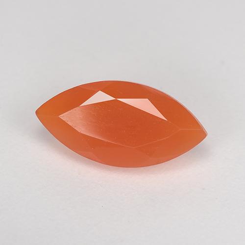 Medium Orange Karneol Edelstein - 1.1ct Marquiseschliff (ID: 514937)