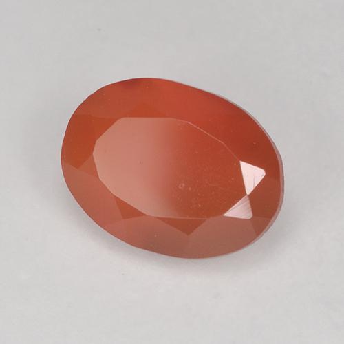 1.09 ct Orange Carnelian Stone, Natural Carnelian in Oval Facet Shape for Sale
