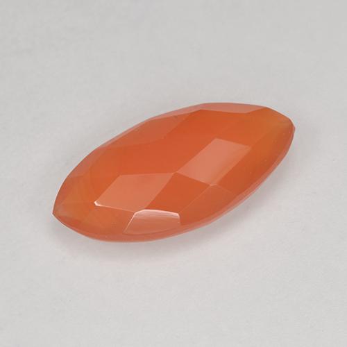 Medium Orange Corniola Gem - 1.9ct Scacchiera taglio marquise (a doppia faccia) (ID: 521096)