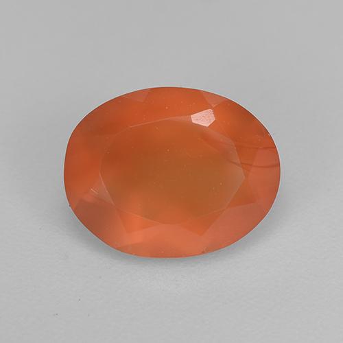 Naranja rojizo Cornalina Gema - 1.5ct Forma ovalada (ID: 521655)