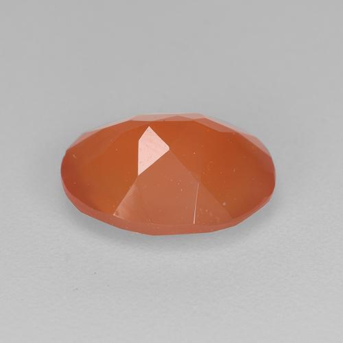 Carnelian Gemstone in 9 x 7 mm (calibrated) Size for Sale, Carnelian Stone in Reddish Orange Color