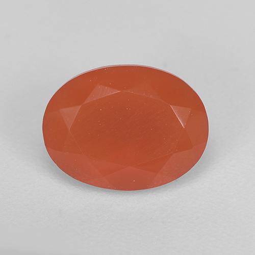 Naranja fuego Cornalina Gema - 1.1ct Forma ovalada (ID: 521658)