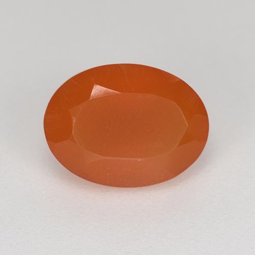 1,12ct Ovale sfaccettato arancione Corniola dall'India, Dimension 8,1 x 6,1mm, Natural non trattati Gemstone, Translucent Clarity, 1 piece Corniola in Arancia Fuoco Color, Mohs Hardness of 6,5 - 7 adatto per gioielli da indossare ogni giorno, Photo A