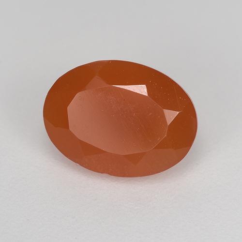 1.10 ct Red Carnelian Stone, Natural Carnelian in Oval Facet Shape for Sale