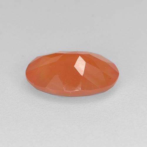 Carnelian Gemstone in 8 x 6 mm (calibrated) Size for Sale, Carnelian Stone in Reddish Orange Color