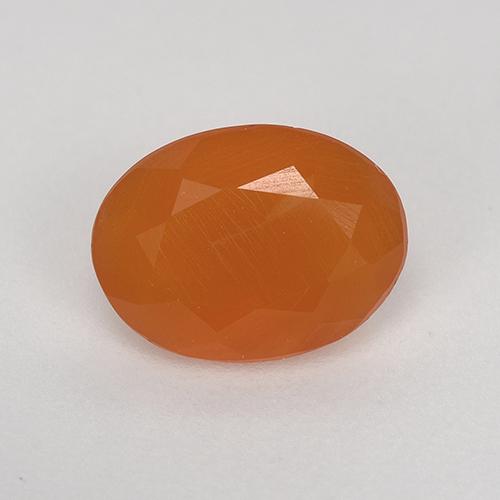 Cornaline Orange oval facet 0,89 ct de l'Inde, dimension 8 x 6mm, pierre gemme naturelle Non traité, pureté Translucide, 1 pièce Cornaline de couleur Orange moyen, dureté Mohs de 6.5 à 7 convient aux bijoux de tous les jours, pierre de sagesse, Photo A