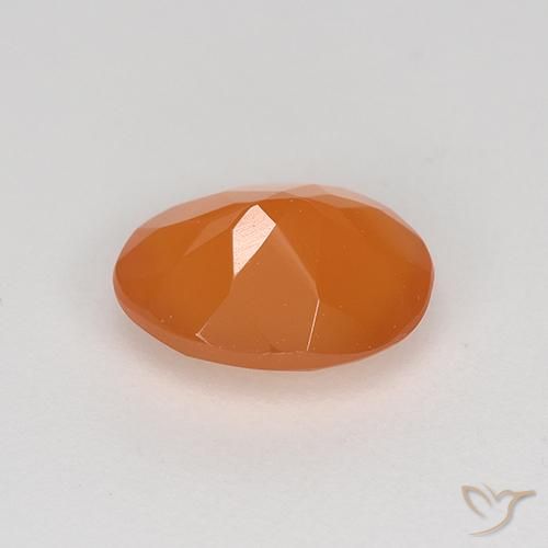 Carnelian Gemstone in 8 x 6 mm (calibrated) Size for Sale, Carnelian Stone in Warm Apricot Orange Color