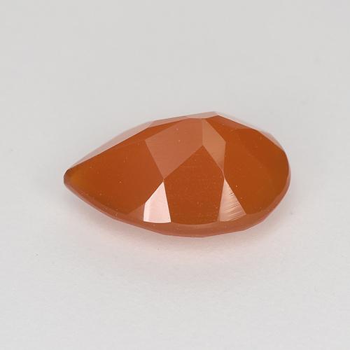 Carnelian Gemstone in 9.2 x 6.3 mm Size for Sale, Carnelian Stone in Deep Reddish Orange Color