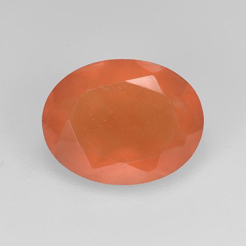 Naranja rojizo Cornalina Gema - 1.5ct Forma ovalada (ID: 523492)