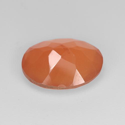 Carnelian Gemstone in 10 x 8 mm (calibrated) Size for Sale, Carnelian Stone in Medium Orange Color