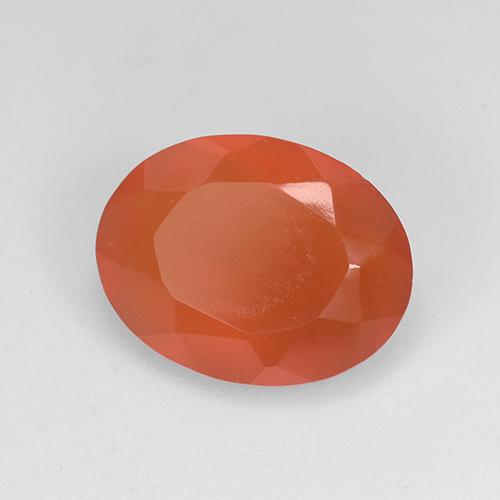 1.30 ct Orange Carnelian Stone, Natural Carnelian in Oval Facet Shape for Sale