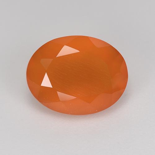 Naranja intenso Cornalina Gema - 1.7ct Forma ovalada (ID: 523882)