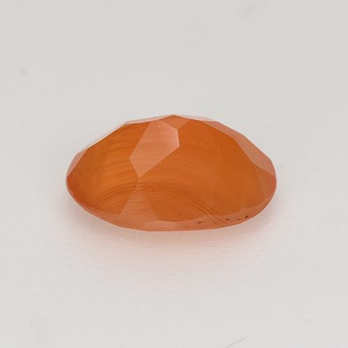 Carnelian Gemstone in 7.5 x 5.4 mm Size for Sale, Carnelian Stone in Bright Orange Color