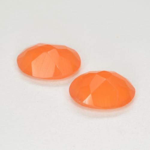 Carnelian Gemstones in 7 x 5 mm (calibrated) Size for Sale, Carnelian Stones in Bright Orange Color