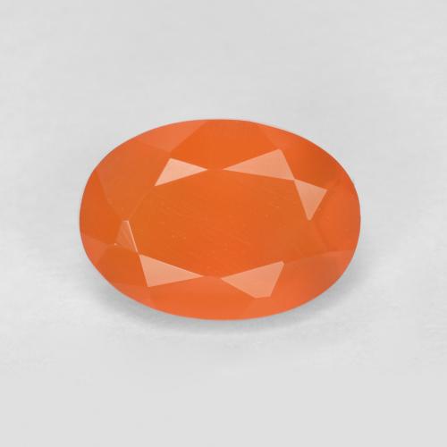 Naranja medio Cornalina Gema - 0.8ct Forma ovalada (ID: 556506)