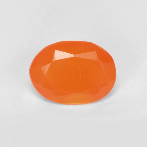 Naranja medio Cornalina Gema - 0.6ct Forma ovalada (ID: 556514)