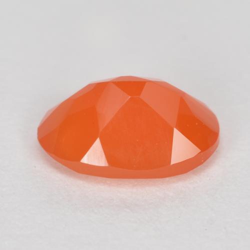 Carnelian Gemstone in 7.1 x 5.3 mm Size for Sale, Carnelian Stone in Bright Orange Color