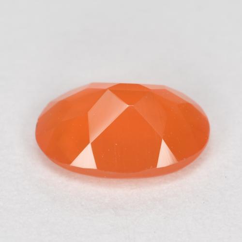 Carnelian Gemstone in 7 x 5 mm (calibrated) Size for Sale, Carnelian Stone in Warm Apricot Orange Color