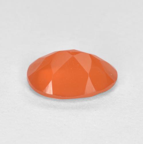 Carnelian Gemstone in 7.4 x 5.3 mm Size for Sale, Carnelian Stone in Medium Orange Color