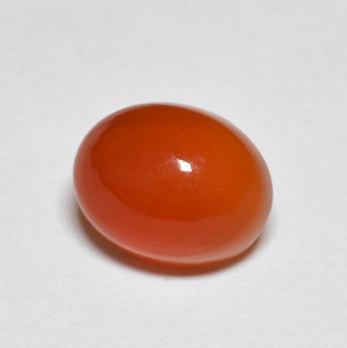 Medium Orange 红玉髓 Gem - 2.3ct 椭圆形凸面型 (ID: 587152)