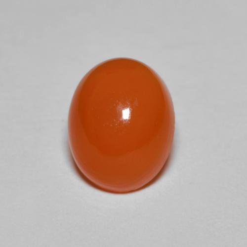 2.14 ct Orange Carnelian Stone, Natural Carnelian in Oval Cabochon Shape for Sale