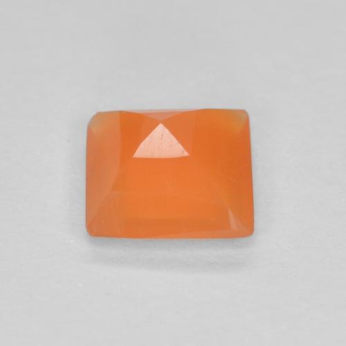 Carnelian Gemstone in 5.3 x 5.3 mm Size for Sale, Carnelian Stone in Yam Orange Color