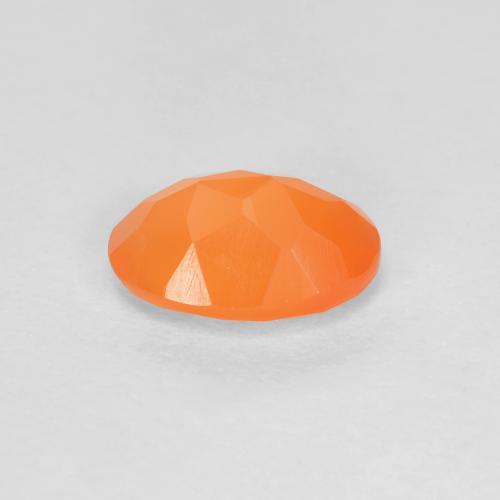 Carnelian Gemstone in 7 x 5 mm (calibrated) Size for Sale, Carnelian Stone in Medium Orange Color