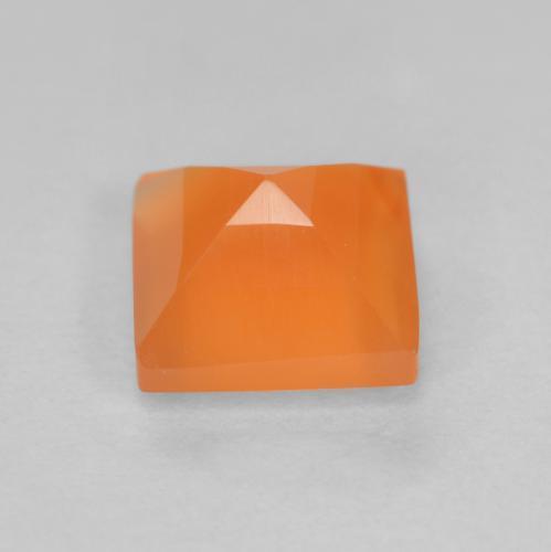 Carnelian Gemstone in 5 x 5 mm (calibrated) Size for Sale, Carnelian Stone in Medium Orange Color