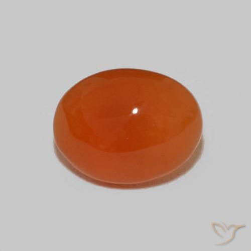 Овальный сердолик 1,62 карат, 8,8 x 6,8 мм из Индии, Photo A