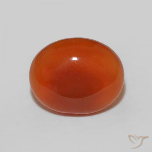2,43 ct ovaler Karneol, 10,3 x 8,3 mm aus Indien, Photo A