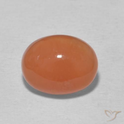 2,95 ct ovaler Karneol, 10,3 x 8,1 mm aus Indien, Photo A
