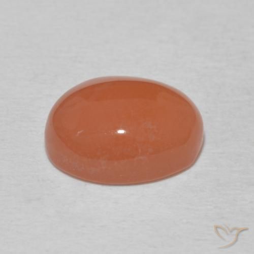 Carnelian Gemstone in 10 x 8 mm (calibrated) Size for Sale, Carnelian Stone in Light Orange Color