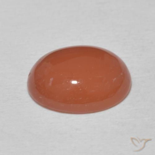 Carnelian Gemstone in 11 x 9 mm (calibrated) Size for Sale, Carnelian Stone in Medium Orange Color