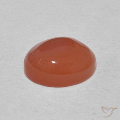 Carnelian Gemstone in 10 x 8 mm (calibrated) Size for Sale, Carnelian Stone in Medium Orange Color