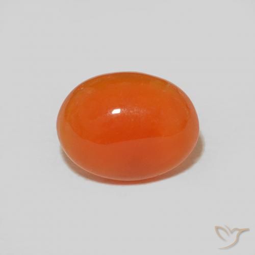 Овальный сердолик 1,57 карат, 9 x 6,9 мм из Индии, Photo A