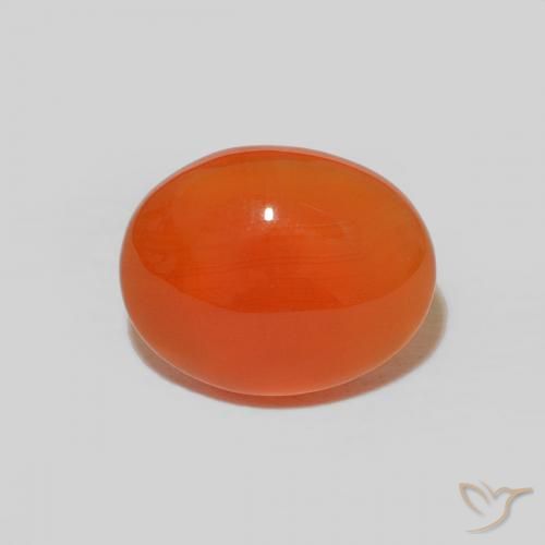 1,54 ct ovaler Karneol, 8,9 x 7 mm aus Indien, Photo A