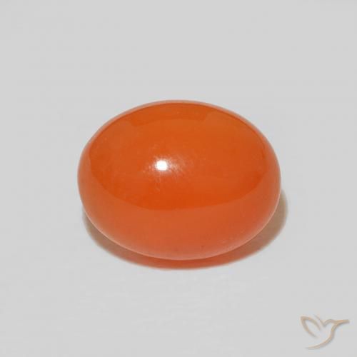 Овальный сердолик 2,17 карат, 9,2 x 7,2 мм из Индии, Photo A