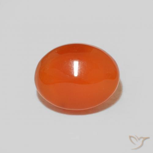 Cornalina ovalada de 2,04 quilates, 9 x 7,1 mm Procedente de la India, Photo A