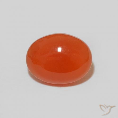 Cornalina ovalada de 1,77 quilates, 9 x 7 mm Procedente de la India, Photo A