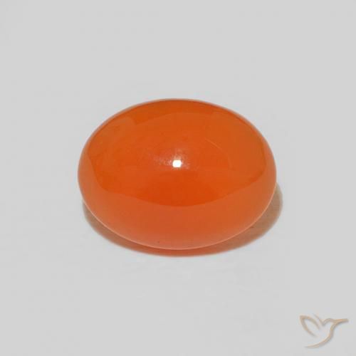 Cornalina ovalada de 1,35 quilates, 8,1 x 6,2 mm Procedente de la India, Photo A